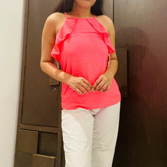 Neon pink halter neck top - Picture 4 of 15